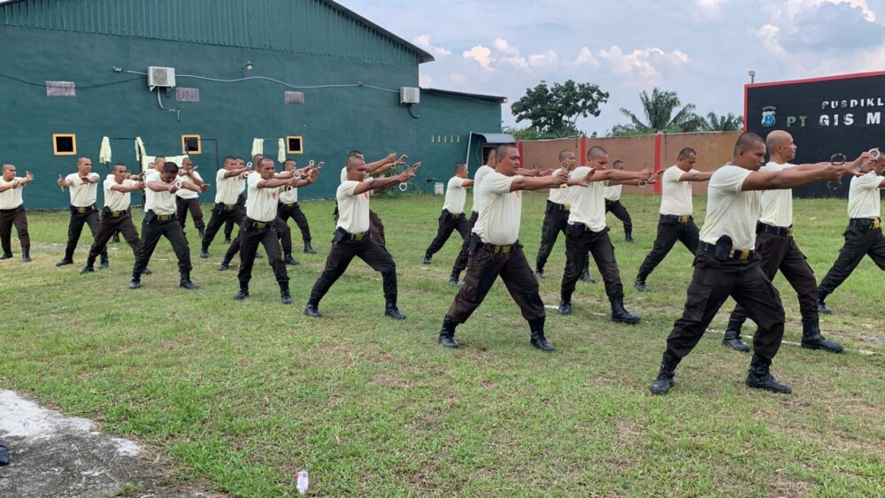 Sedang Di latih oleh Pihak Polda Sumut
